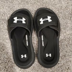 Boy's Slide on Under Armour sandles